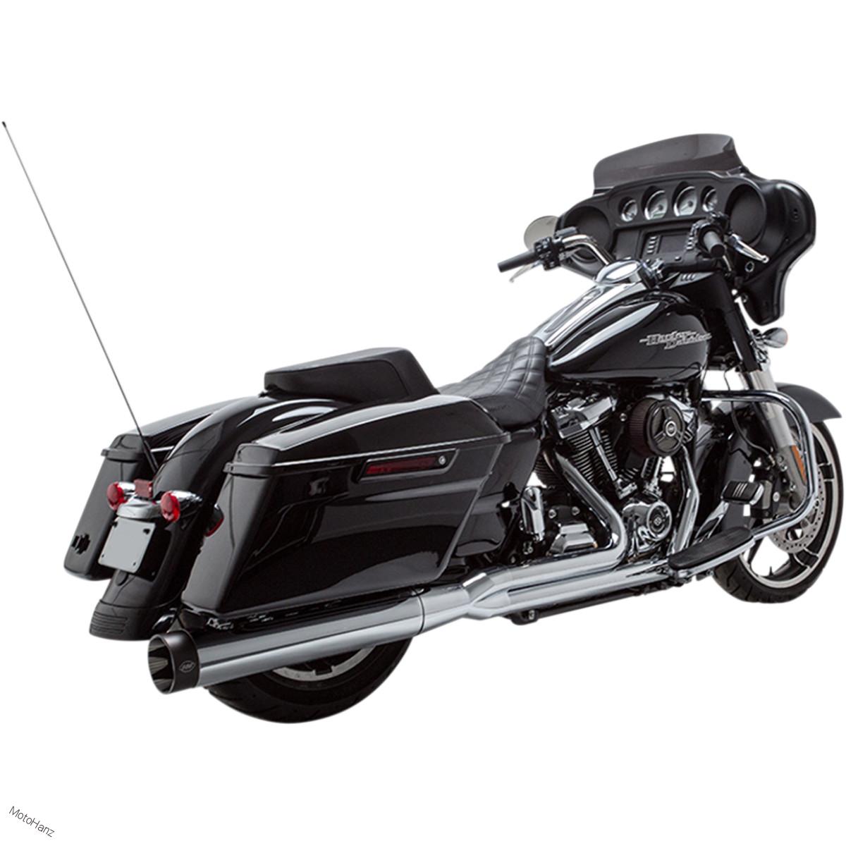 Výfuky S&S Sidewinder pro Harley Davidson Touring 17-19 - chromové