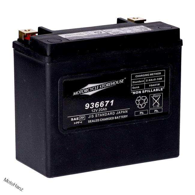 Baterie AGM do Motorcyclestorehouse pro Harley Davidson Big Twin ETX20HL 97-22