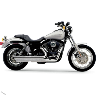 Výfuky COBRA Speedster Slashdown na Harley Davidson Dyna 06-11